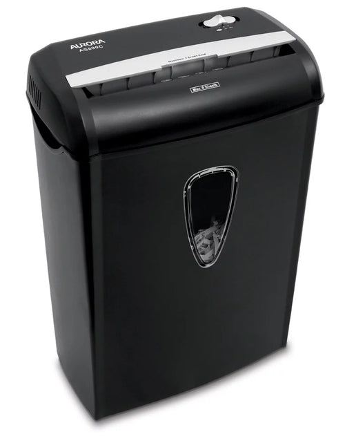 Load image into Gallery viewer, 8-Sheet Cross-Cut Paper Shredder, Black, New
