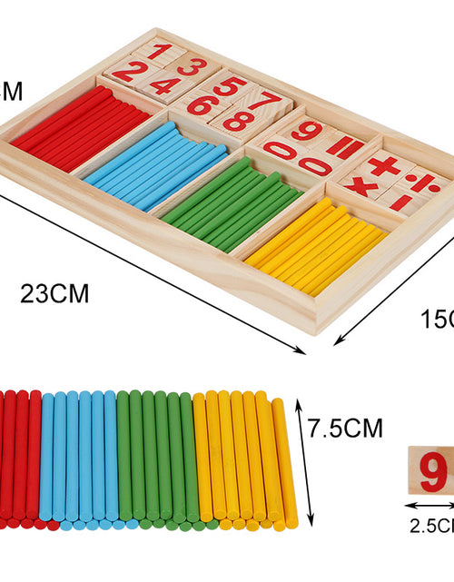 Load image into Gallery viewer, Wooden Montessori Early Education Math Toys
