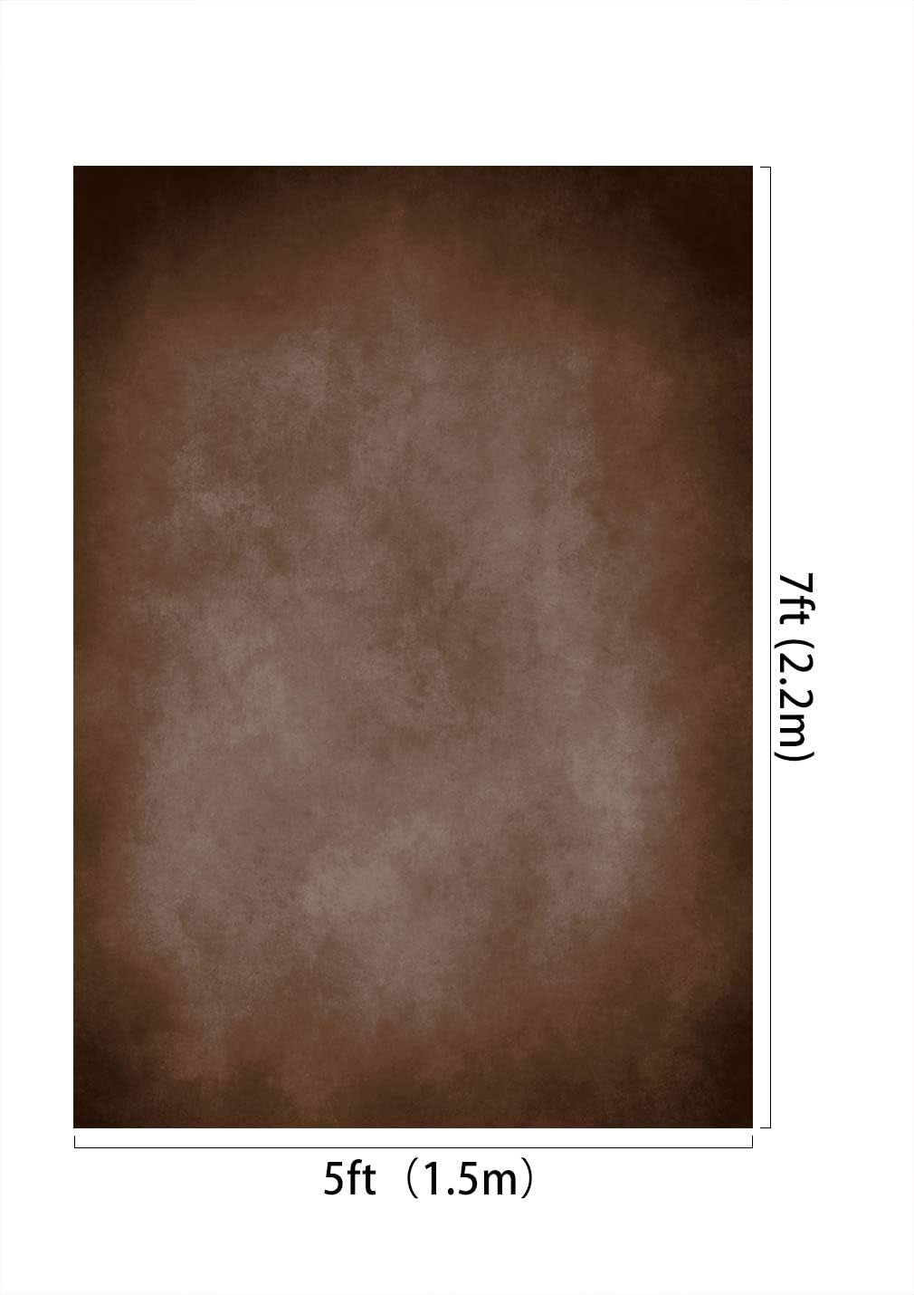 5X7Ft Portrait Brown Backdrops Photography Vintage Brown Backgrounds for Professional Photography Studio