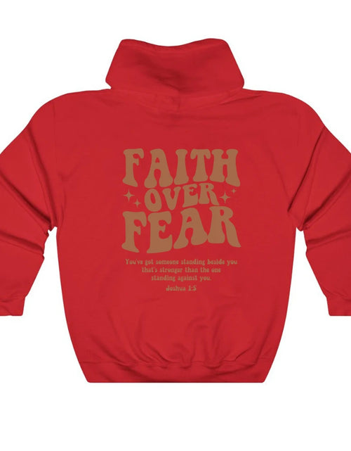 Load image into Gallery viewer, Faith over Fear Hoodie Christian Sweatshirt Trendy Faith Shirt Cute Religious Hooded Preppy Women Christian Sweater Hoodies
