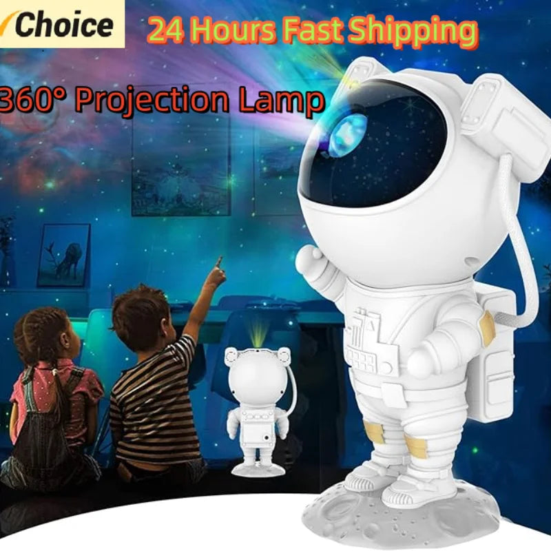 Astronaut Star Projector Kids Night Light, Galaxy Nebula Projector, Adjustable Ceiling Led Projector with Timer Remote Control