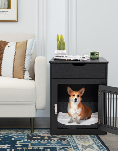 Load image into Gallery viewer, 2-In-1 Dog House with Drawer and Wired Wireless Charging
