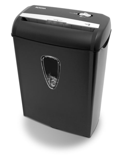 Load image into Gallery viewer, 8-Sheet Cross-Cut Paper Shredder, Black, New
